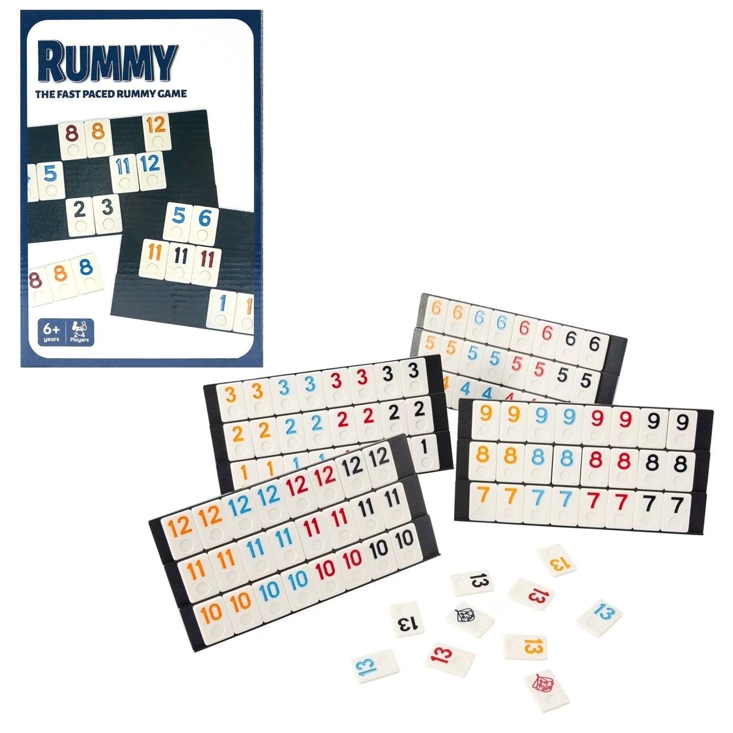 RUMMY-O Kids Children Boy Girls Family Fun Counting Strategic Skill Board Game