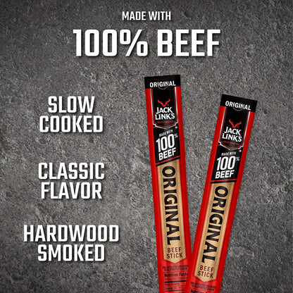 Jack Link's Original Beef Jerky Stick 24x12g High Protein Smoked Meat Snack 288g