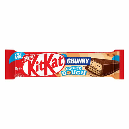 KitKat Chunky Cookie Dough Crisp Wafer Chocolate Bars Kids Break Snack 36 x 45g