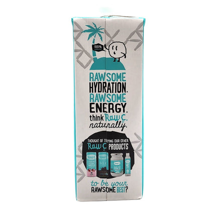 2 x 1L RawC Pure Natural 100% Coconut Water No Added Sugar GMO Free Gluten Free