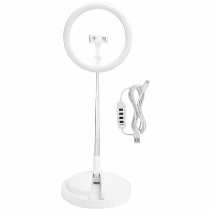 TEQ Y2 Foldable 11" LED Ring Light 3 Colour Modes w/ Base for iPhone & Android