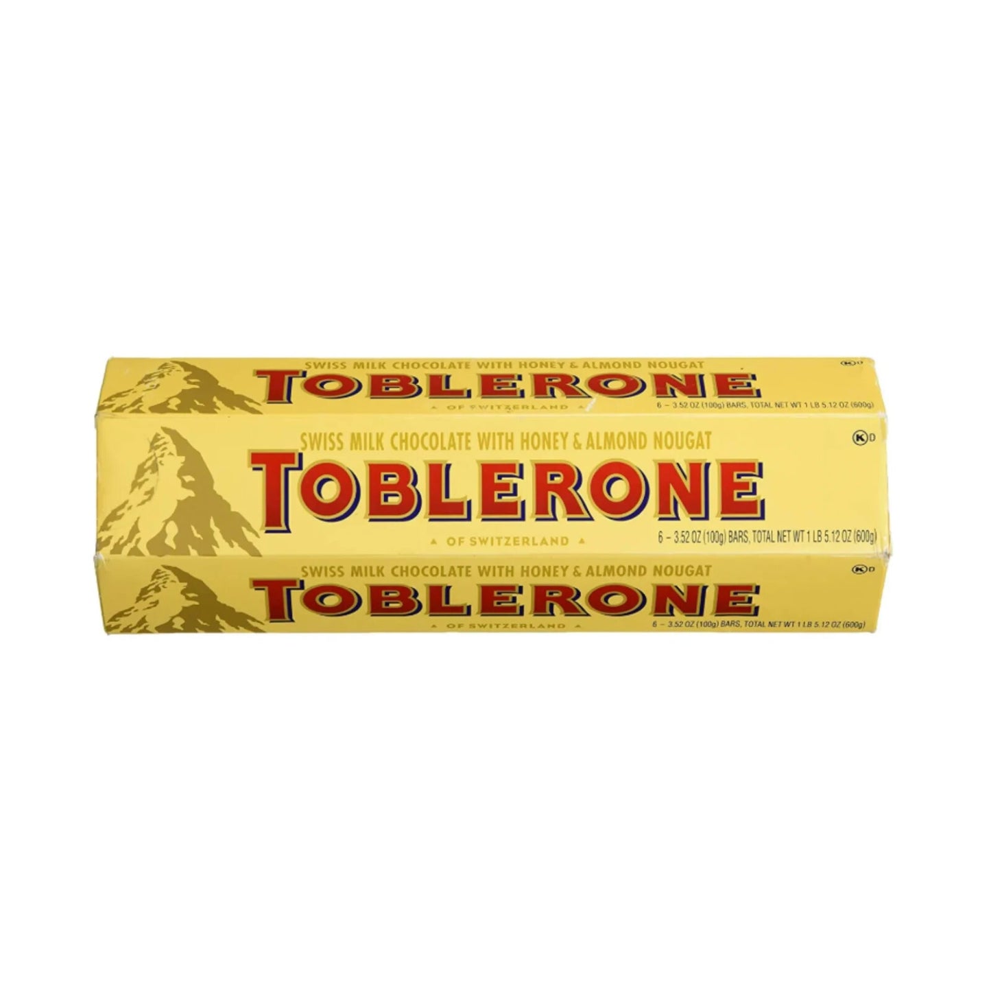 Toblerone Swiss Milk Chocolate Delicious Snack Pantry Honey Almond Nougat 6x100g