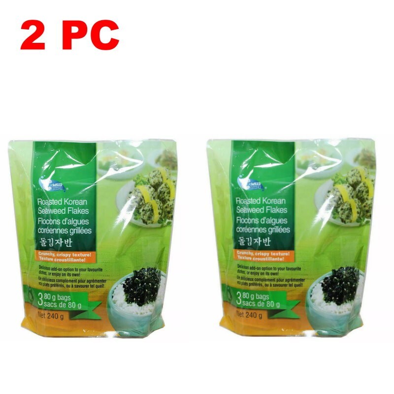 C-Weed Roasted & Seasoned Korean Seaweed Flakes Crispy Snack 80g/160g/240g