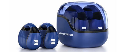 MONSTER Airmars Wireless Sports Earbuds Ear Clip Headphones Noise Cancelling