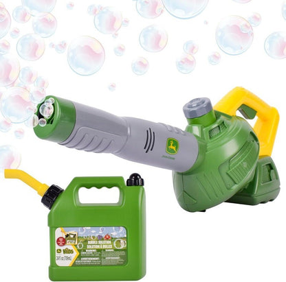 John Deere Bubble 'N' Fun Battery-Operated Leaf Blower Combo w/ Refill Jerry Can