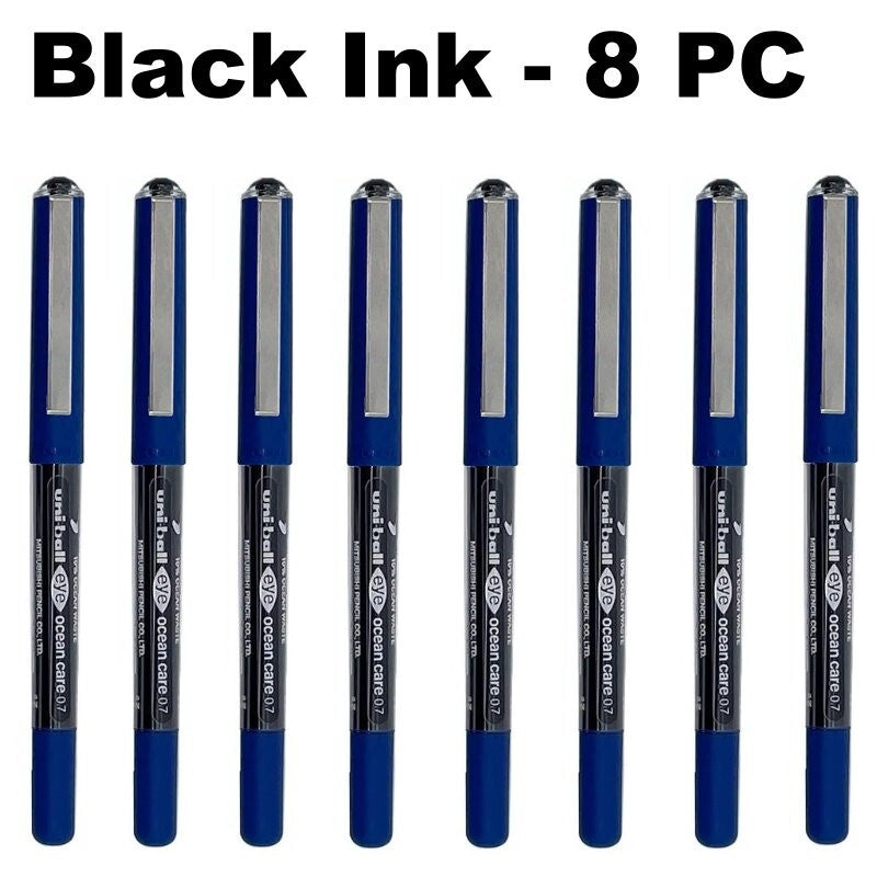 Uni-Ball Eye Ocean Care Rollerball Pen Blue/Black Liquid Ink 0.7mm - UB157