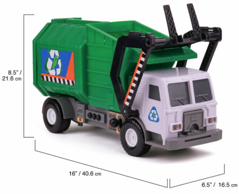Mighty Fleet Motorised Vehicle Garbage Truck Police Car Fire Engine Helicopter
