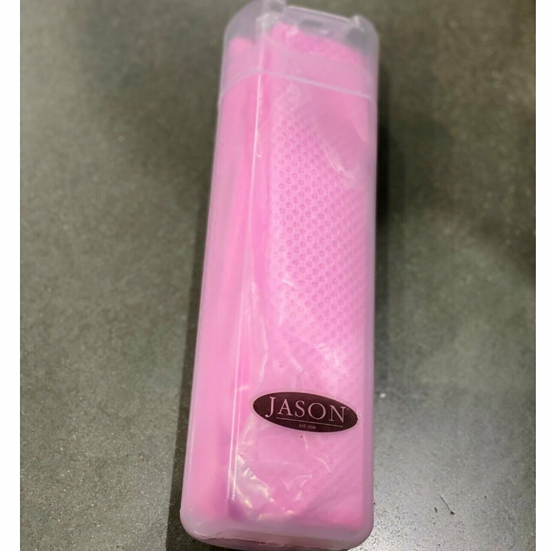 2-Pack Jason Gym Towels - Cooling Towel & Drying Towel + Travel Tube - Pink