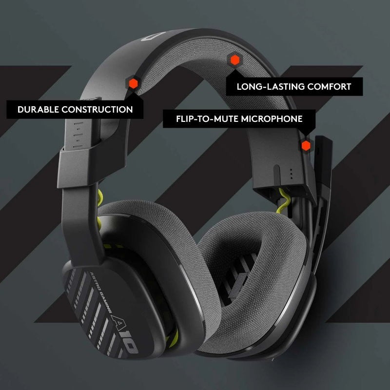 Logitech ASTRO A10 Gen 2 Gaming Headset for PlayStation 5, PC, Mac, Xbox X/S