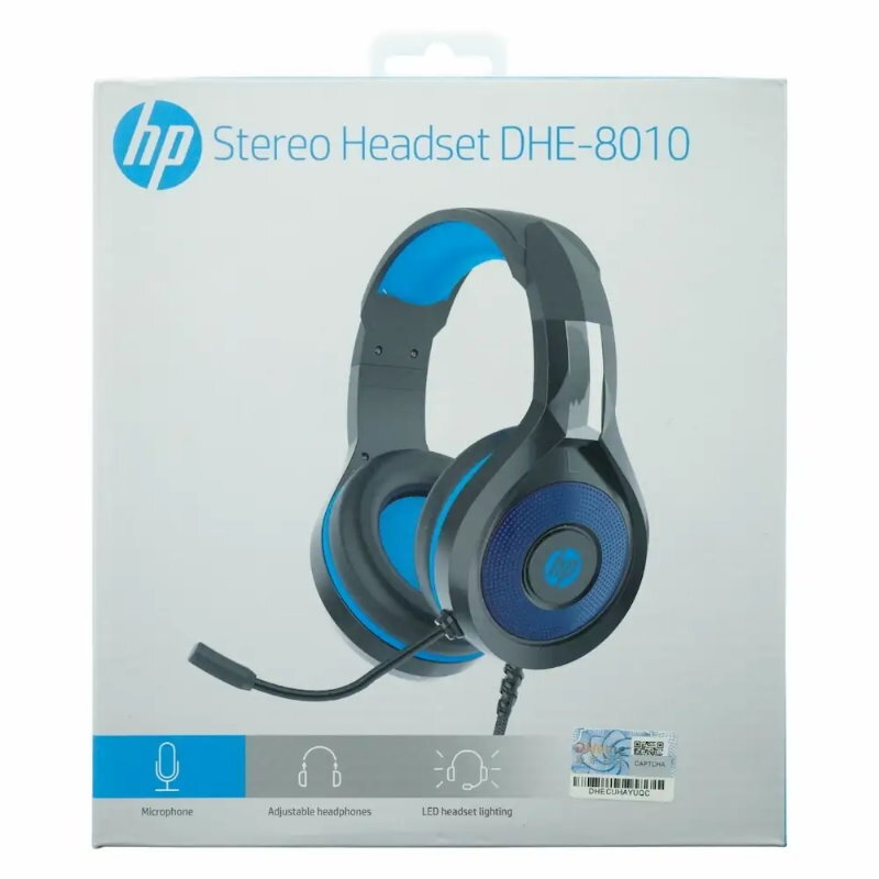 HP DHE-8010 Stereo Gaming Headset for Smartphone, PC, PS4, Xbox One, Cable 2 m
