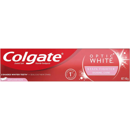 Colgate Optic White Enamel Care Teeth Whitening Toothpaste Oral Dental 3 x 140g