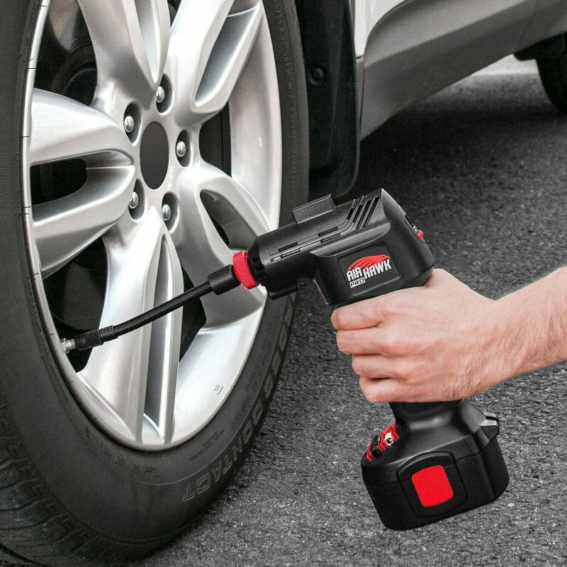 Air Hawk / Air Work Pro Automatic Cordless Tire Inflator Portable Air Compressor