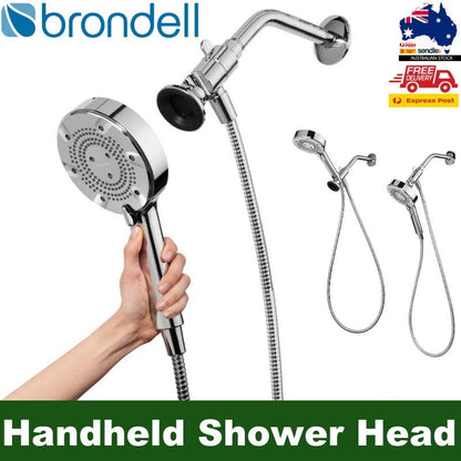 Brondell Nebia Merritt 5-Setting Magnetic Shower Head with Handheld Spray Combo
