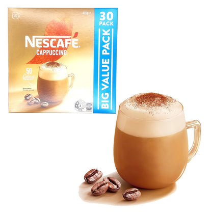 Nescafe Instant Coffee Stick Creamy & Frothy Cappuccino 30 x 12.5g Sachets