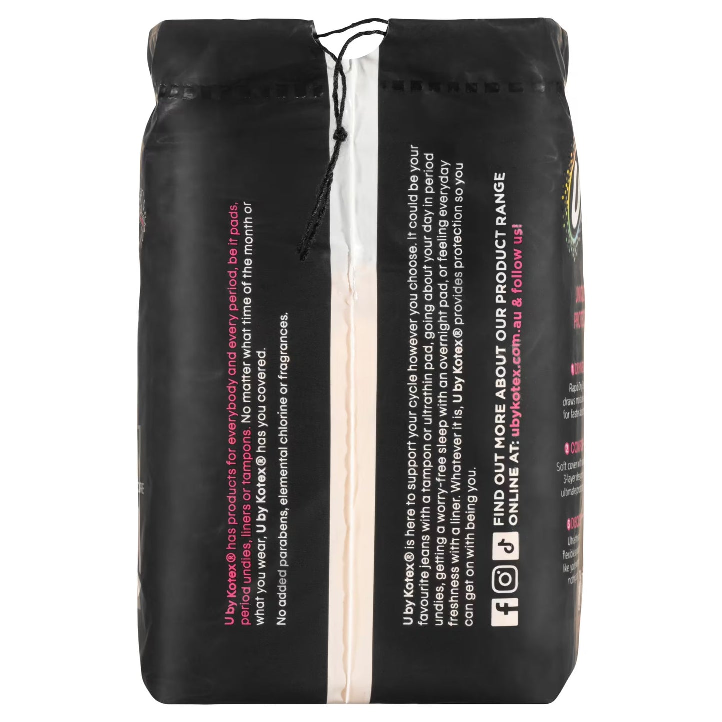 96 x U By Kotex Ultrathins Super Pads with Wings Dry Disposable Period Pads Box