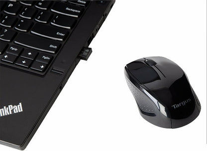 Targus W571 Wireless 2.4 GHz Optical Mouse For PC, Mac, Laptop - Black