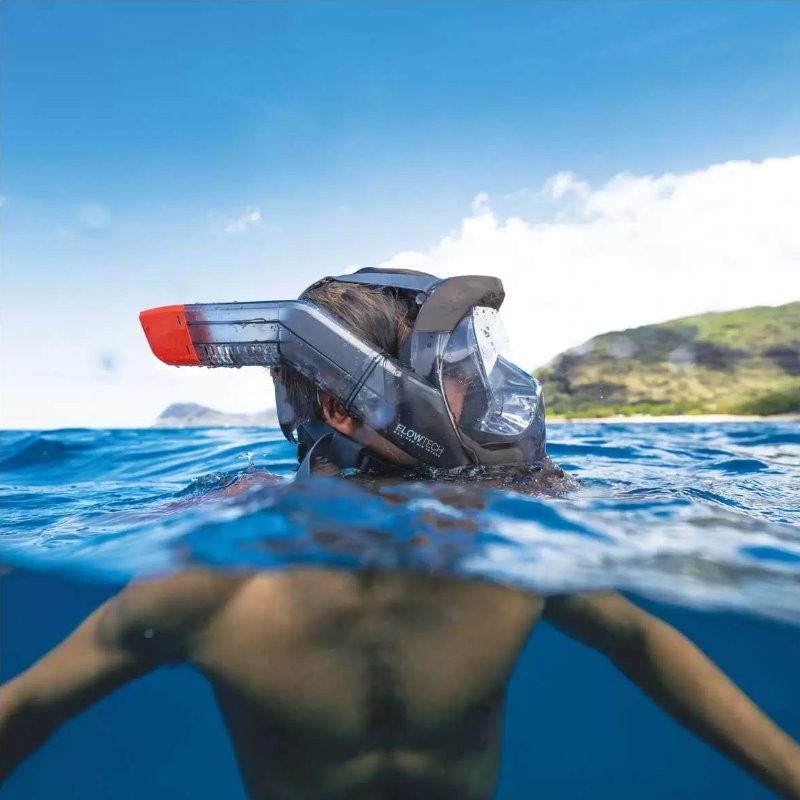 Oceanic Full Face Snorkel Mask Adult 180 Panoramic Viewing, Easier Breathing