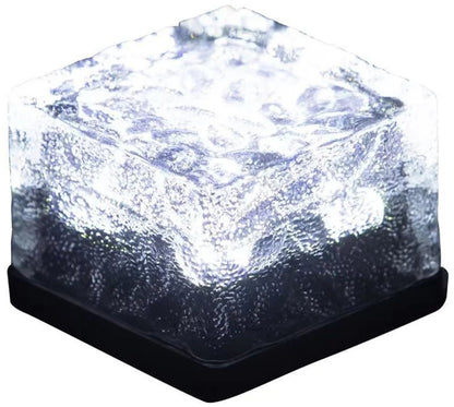 Dais 6-Pack Outdoor Waterproof Solar Brick Light Ice Cube for Garden, Pathway