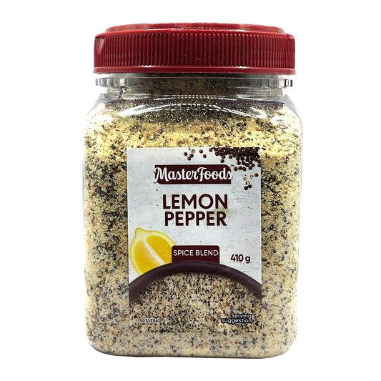 MasterFoods Lemon Pepper Seasoning 410g Herbs & Spices Meat, Chicken & Vegetable