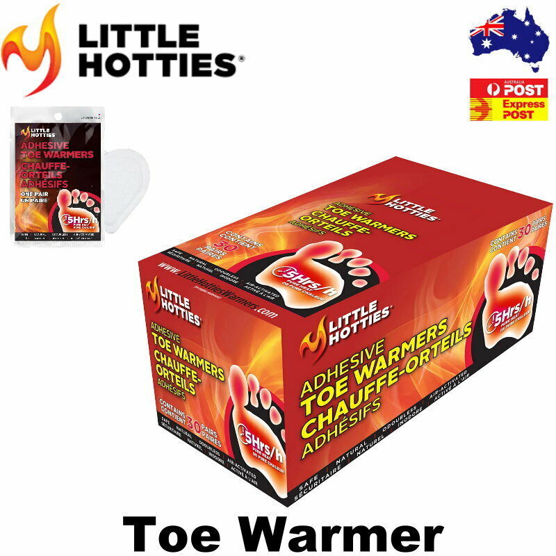 LITTLE HOTTIES 5 Hours Toe Warmers Indoor Outdoor Safe Natural Ski Winter