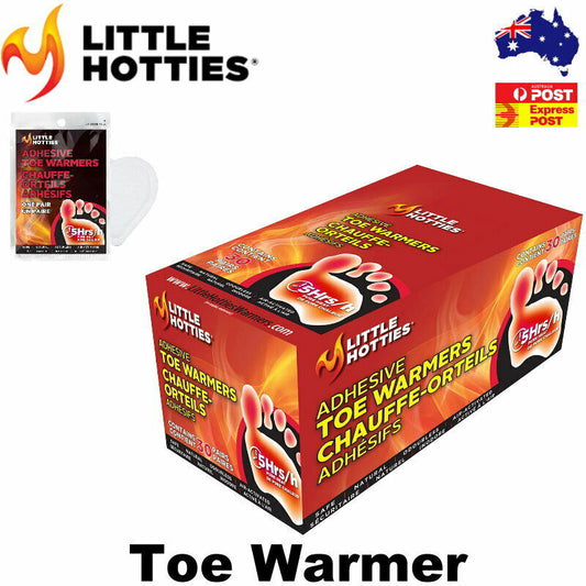 LITTLE HOTTIES 5 Hours Toe Warmers Indoor Outdoor Safe Natural Ski Winter