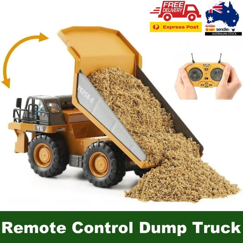 Yi Gong Toys 1:24 9CH 2.4G RC Construction Dump Truck Toy with Lights & Sounds