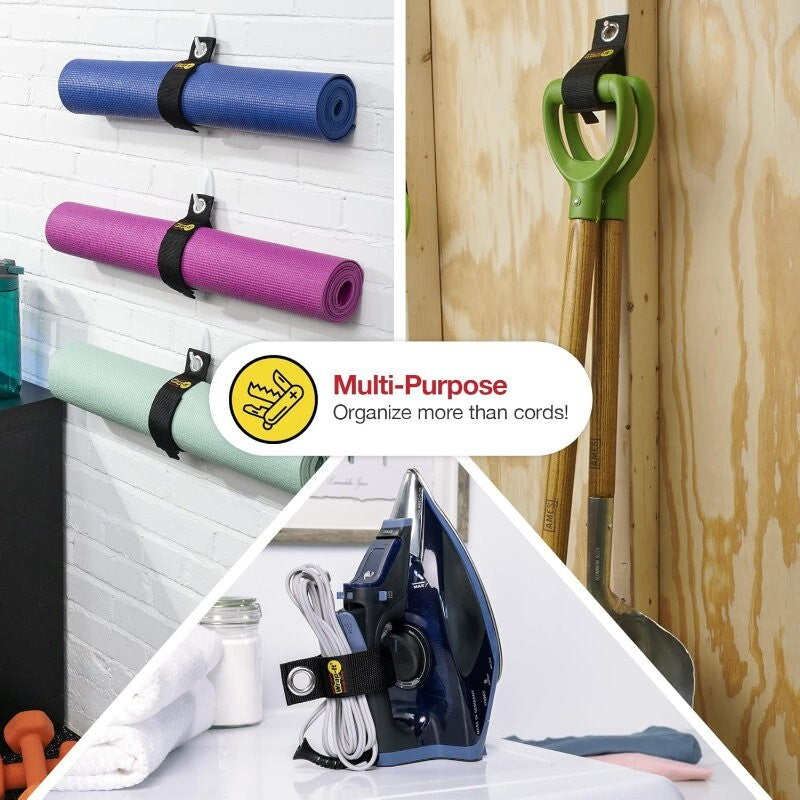 Wrap-It Storage 24 pcs Ultimate Organisation Pack Storage Straps, Cable Ties