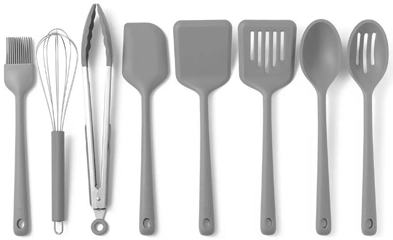 Core Kitchen 8 Piece Silicone Cooking Utensils Set Heat-Resistant BPA Free