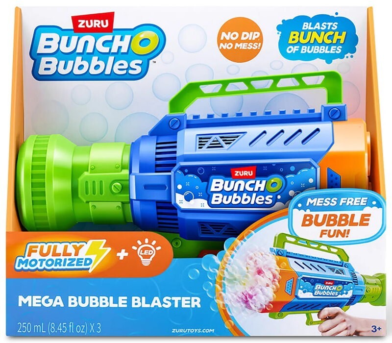 Zuru Bunch O Mega Bubbles Blaster with LED lights, Rechargeable Battery