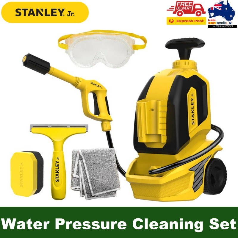 Stanley Jr. 5 Piece Mini Karcher Water Pressure Cleaning Set Toy For Age 3+