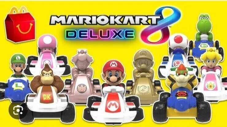 Mario Kart Deluxe 8 Bowser Car McDonald’s Happy Meal 2024 Kids Collector Toy