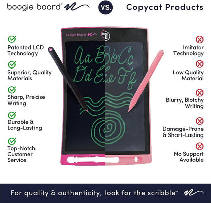 Boogie Board 8.5" Jot Reusable Writing Tablet with Protective Folio, Magnets