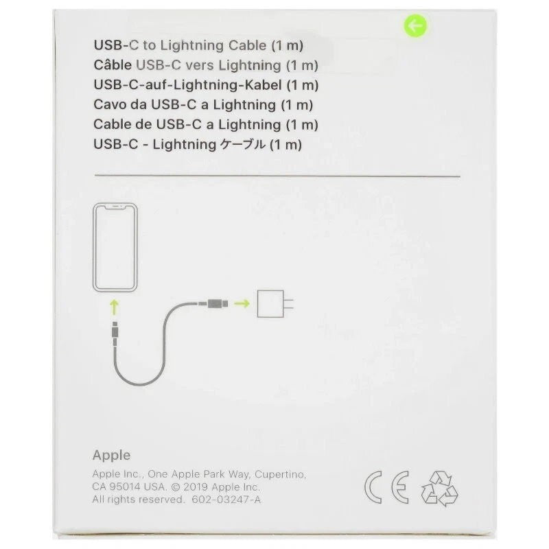 GENUINE Apple 20W Power Adapter / USB-C to Lightning or USB-C Charge Cable