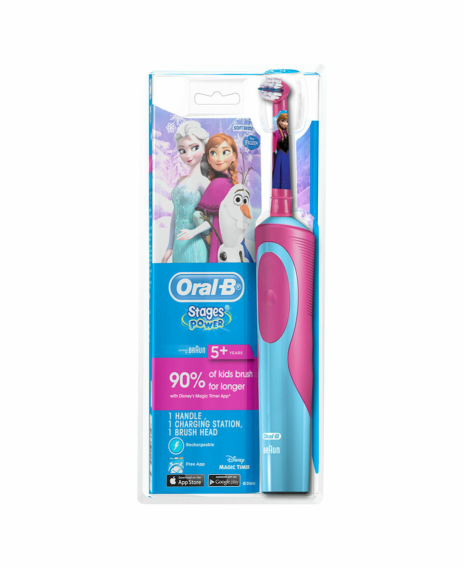Oral-B Disney Frozen Vitality Rechargeable Kid Electric Battery Power Toothbrush