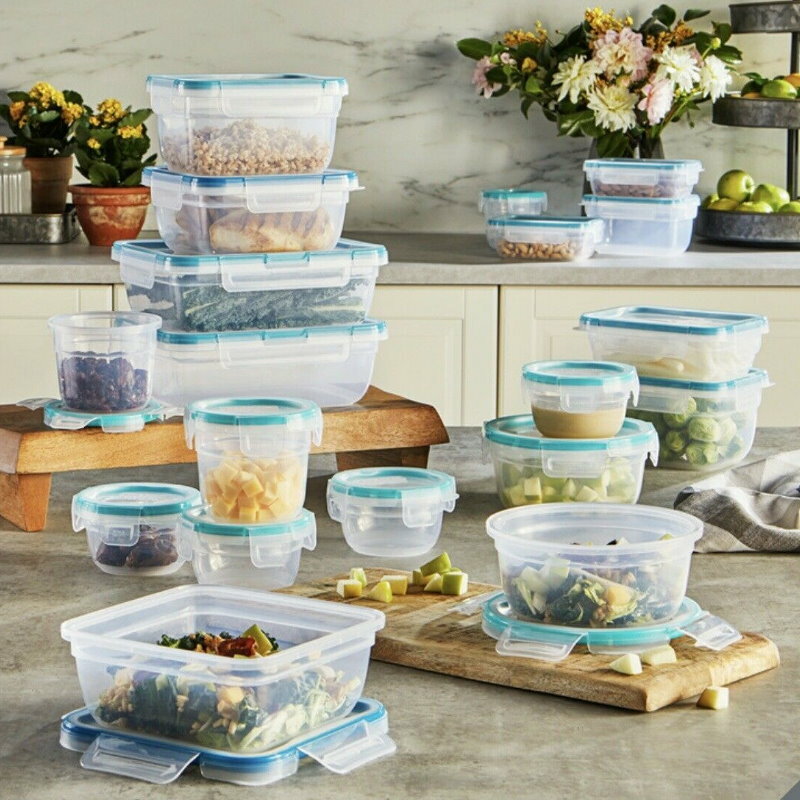 38-Piece Snapware BPA-Free Plastic Storage Container Set - Made in USA
