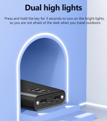 KIVEE 20000mAh Power Bank Digital Display Portable Battery USB-C Fast Charger