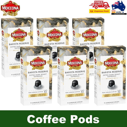 Moccona Barista Reserve Extra Dark Roast Espresso Coffee Capsules for Nespresso