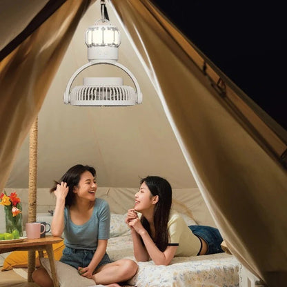LittleDayz 3-in-1 Battery Powered Fan, LED Lantern & Power Bank Remote Control