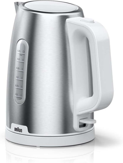 Braun PurShine 1.7L 2200W Stainless Steel Electric Kettle w/ 360° Rotating Base