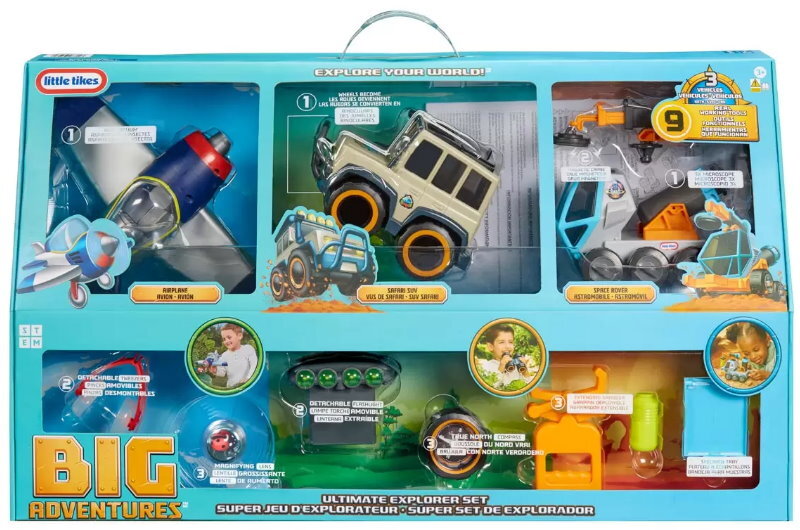 Little Tikes Big Adventures Ultimate Explorer Set STEM Toy w/ Real Working Tools
