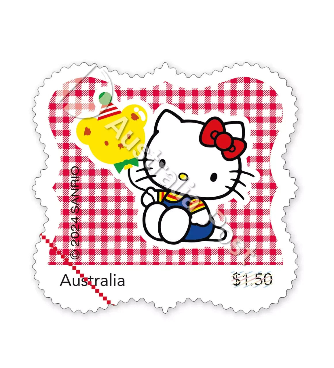 Hello Kitty 50th Anniversary Stamp Pack 10 x $1.5 - 2024 Christmas Edition Rare