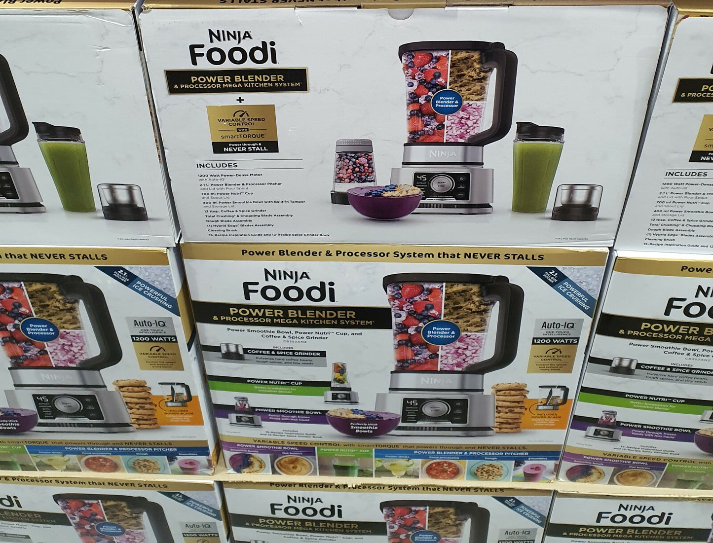 Ninja Foodi Power Blender Kitchen Processor 1200w Auto IQ Food Smoothie Blender