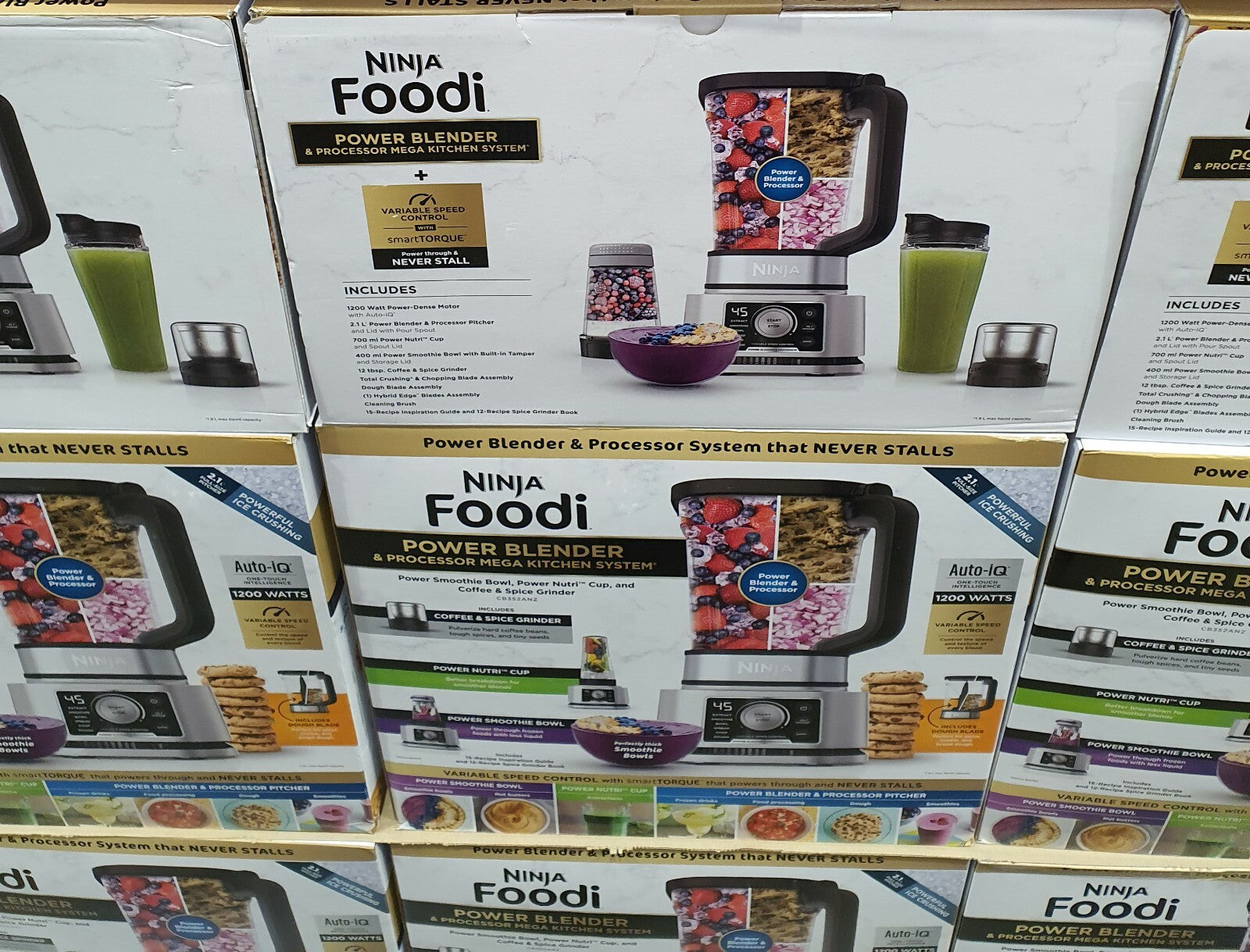 Ninja Foodi Power Blender Kitchen Processor 1200w Auto IQ Food Smoothie Blender