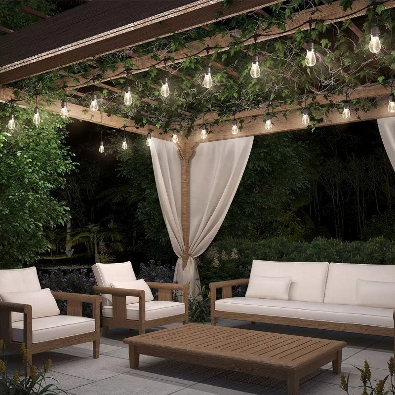 Artika 20 LED Bulbs 42 ft Waterproof Outdoor Solar String Lights 4 Lighting Mode