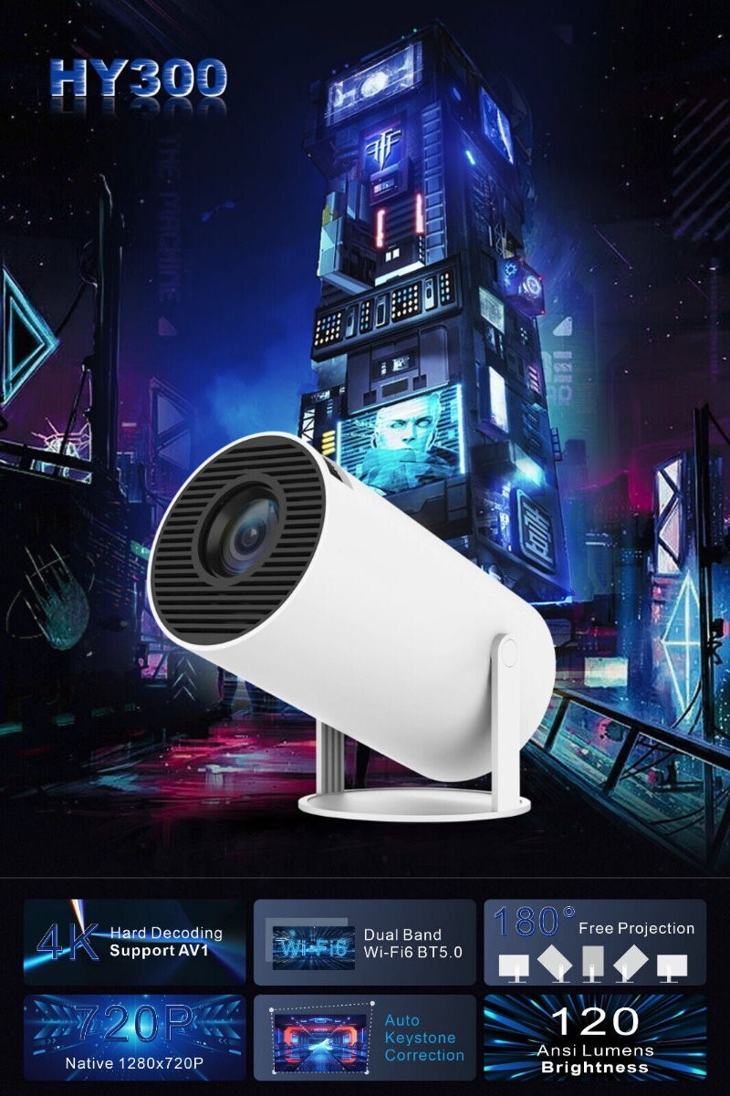 Topleo Freestyle Portable Smart Projector Up to 130" Projection & 180° Rotation