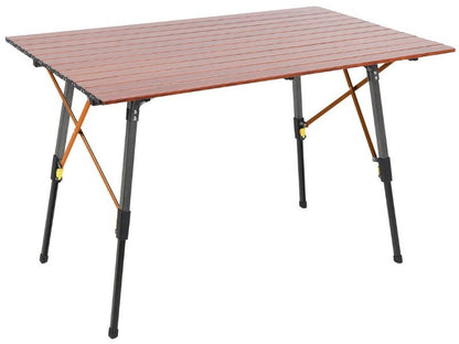 Timber Ridge 6-People Folding Adjustable Aluminium Camping Table w/ Carry Bag