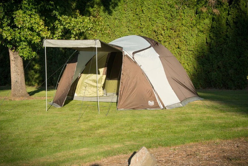 Timber Ridge 6 Person Family Waterproof Camping Dome Tent with Vestibule & Bag