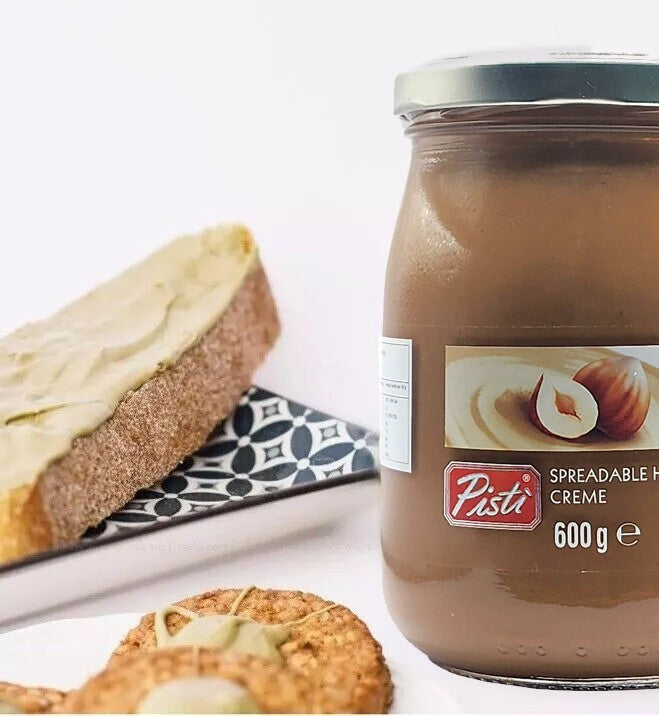 Pisti Premium Italian Hazelnut Creme Bread Spreadable Gourmet Cream Paste 600g
