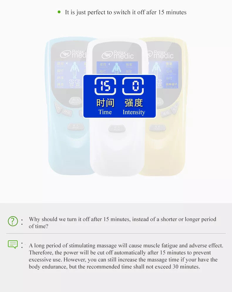 ROCAGO RM-811 TENS/EMS Digital Meridian Massager 2 Acupuncture Electronic Pulse