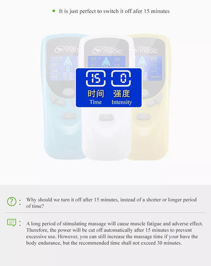 ROCAGO RM-811 TENS/EMS Digital Meridian Massager 2 Acupuncture Electronic Pulse